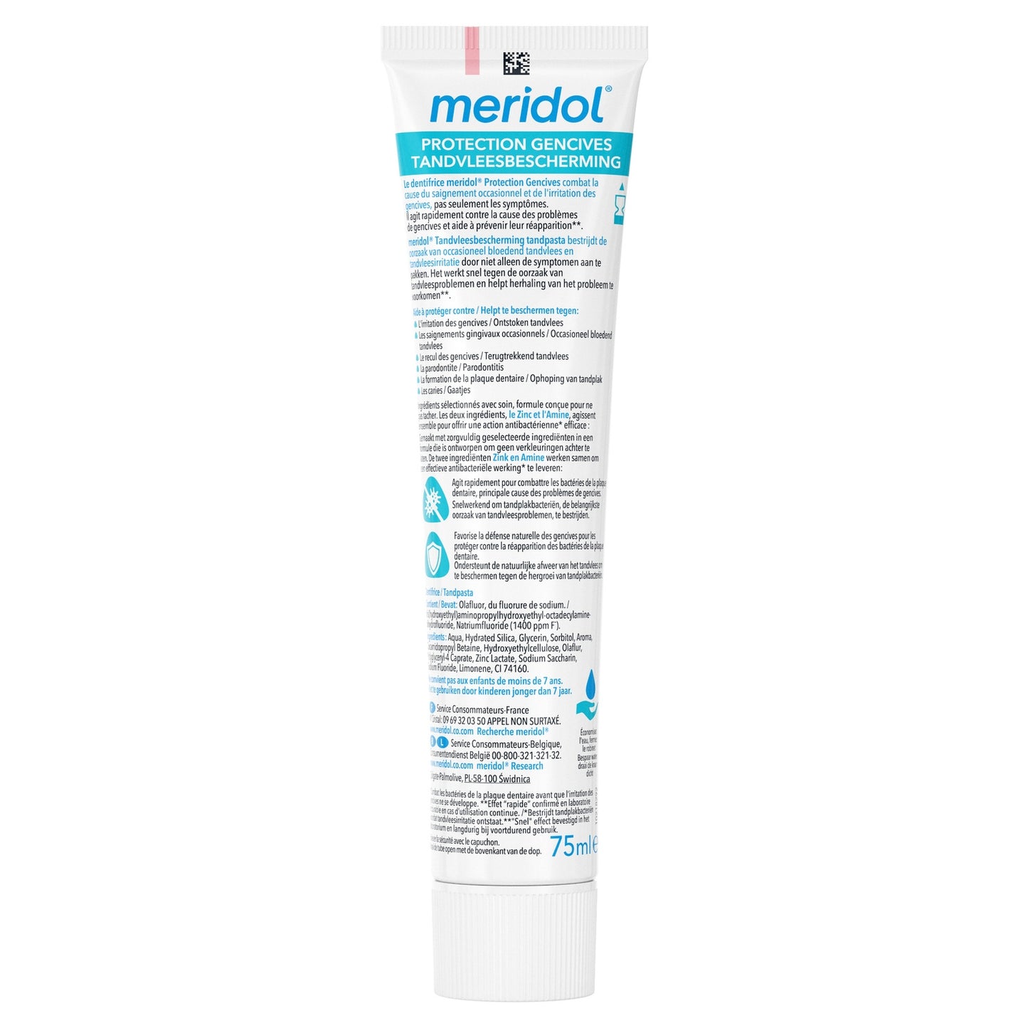 Dentifrice Protection Gencives Combat l'Inflammation MERIDOL 
