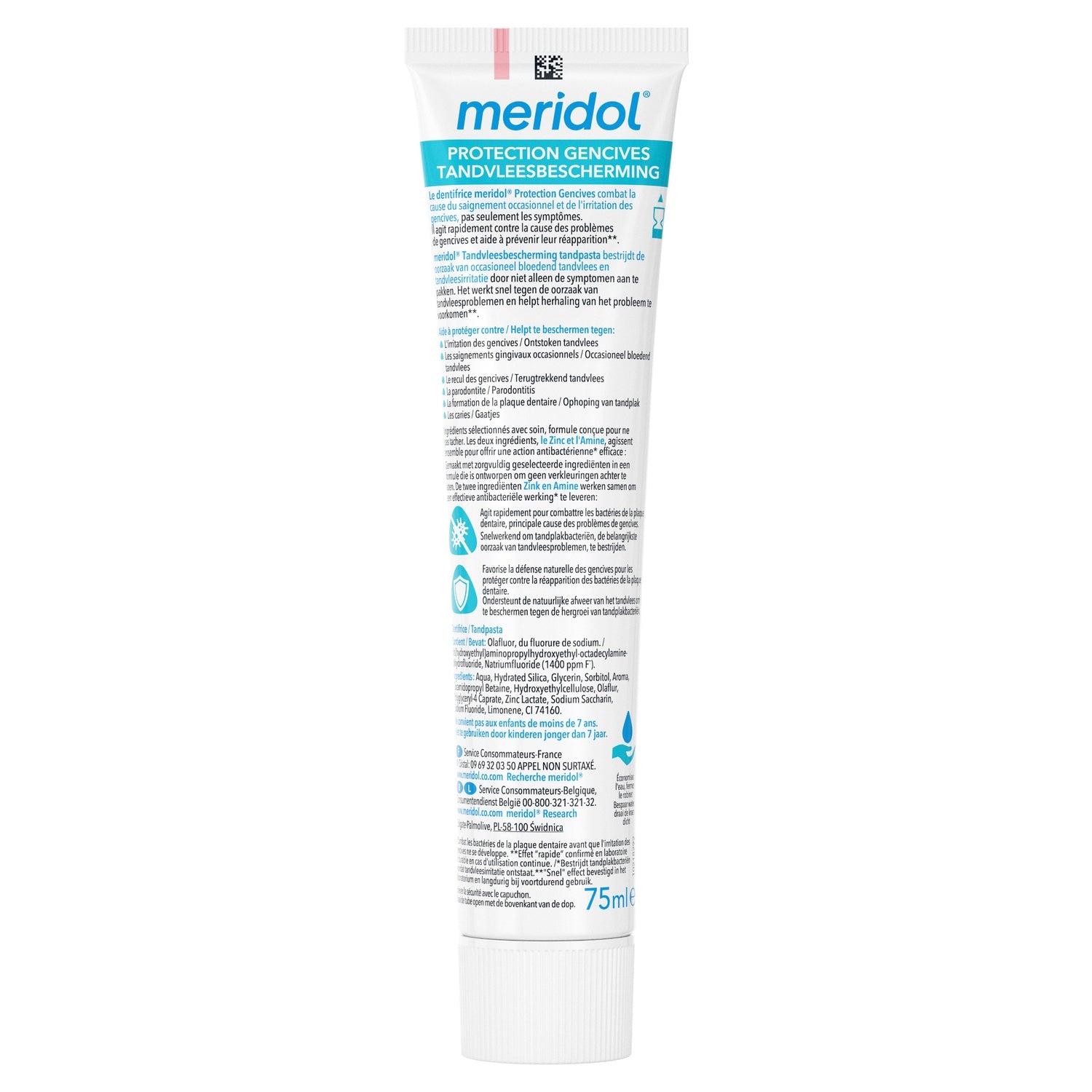 Dentifrice Protection Gencives Combat l'Inflammation MERIDOL 