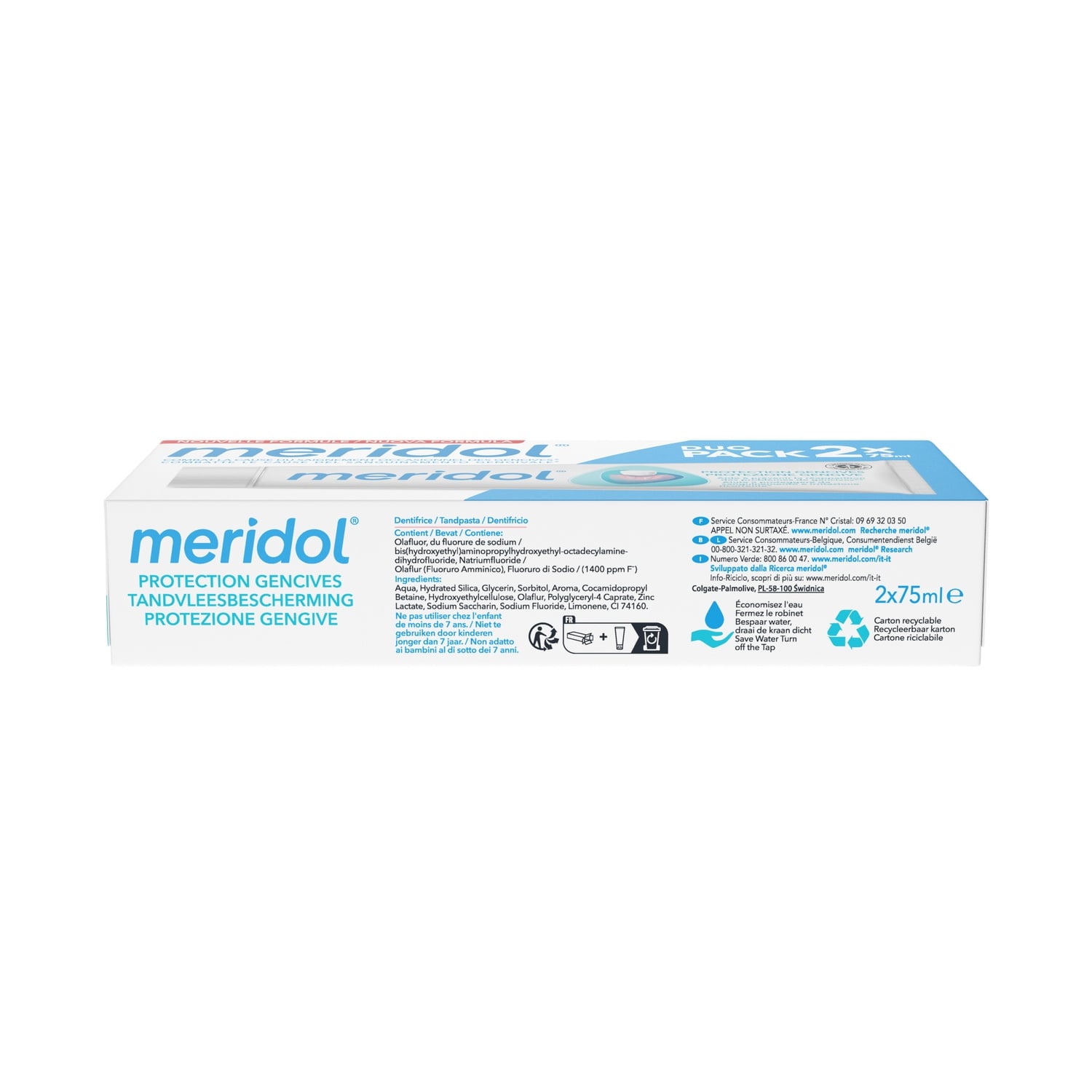 Dentifrice Protection Gencives Combat l'Inflammation MERIDOL 