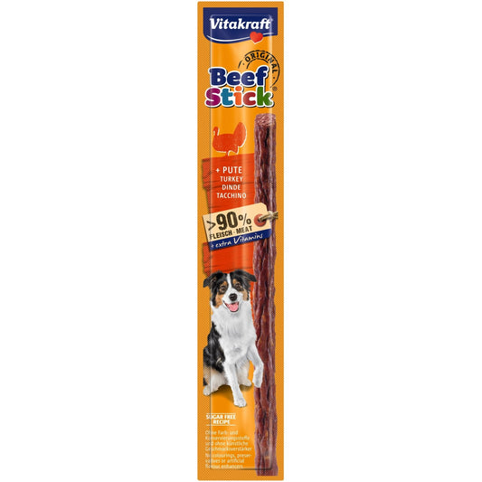 Friandises pour Chien Adulte Dinde Beef Stick VITAKRAFT le sachet de 12 g
