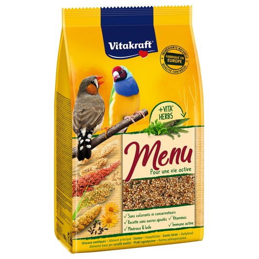 Aliment Complet Graines pour Oiseaux Exotiques Menu Premium VITAKRAFT
