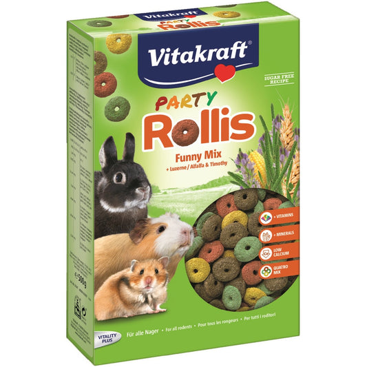 Aliment pour Rongeur Céréales et Luzerne Rollis Party VITAKRAFT