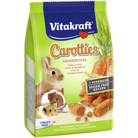 Friandise Sticks Carottis pour Lapin Nain A Grignoter Sans Sucre Ajouté VITAKRAFT