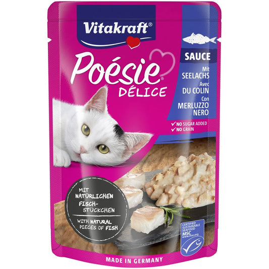 Aliment pour Chats Adulte Délice Colin VITAKRAFT le sachet de 85g