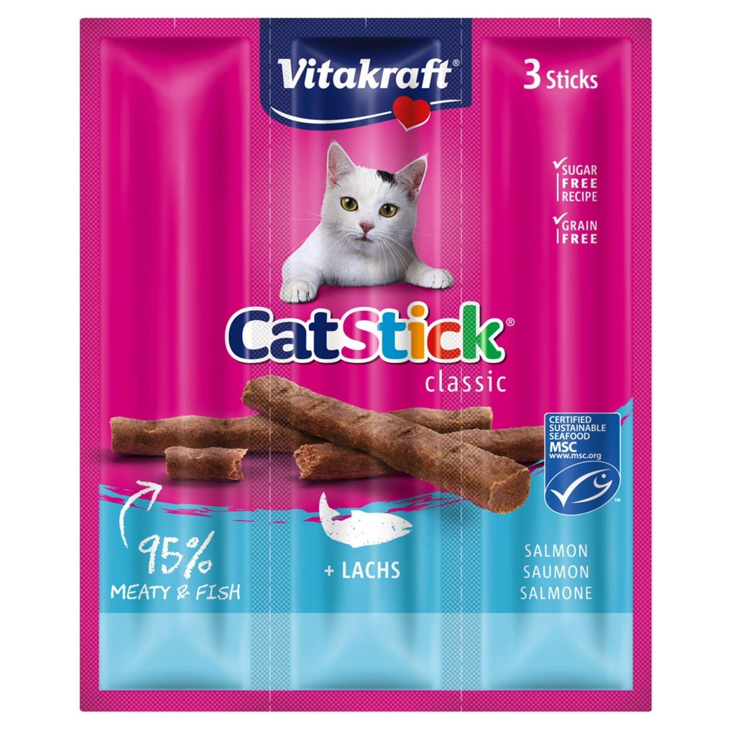 Friandise pour Chat Stick Mini Saumon VITAKRAFT