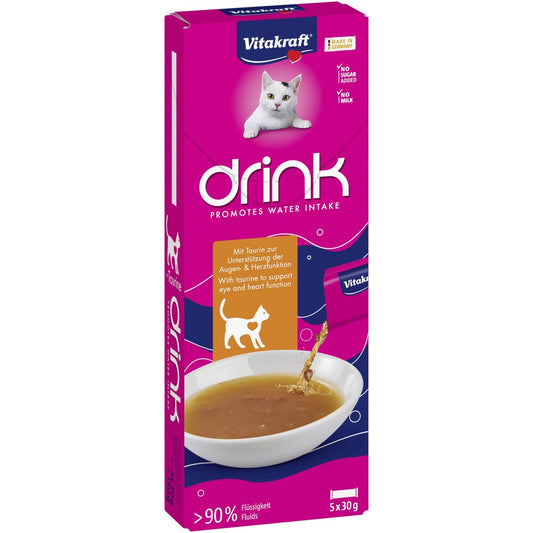 Friandises pour Chat Adulte Poulet Taurine VITAKRAFT la boite de 5 sachets de 30g