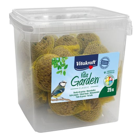 Boules de Graisse pour Oiseaux Naturelle Vita Garden Classic VITAKRAFT le seau de 2,125kg