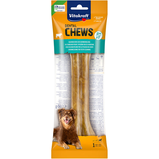 Friandises à Mâcher pour Chien Grand +25kg Hygiène Bucco Dentaire Boeuf Dental Chews VITAKRAFT 