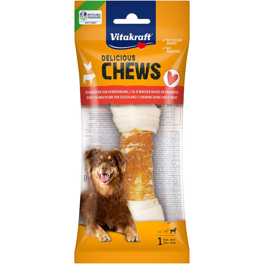 Os à Mâcher pour Chien Grand +25kg Hygiène Bucco Dentaire Boeuf Dental Chews VITAKRAFT le sachet de 95g