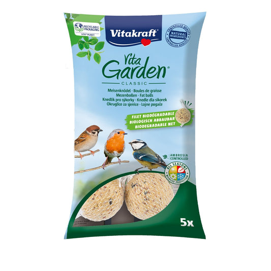 Boules de Graisse pour Oiseaux de la Nature Sans Huile de Palme Biodégradable VITAKRAFT le sachet