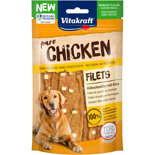 Friandises pour Chien Adulte Poulet Fromage VITAKRAFT le sachet de 80g