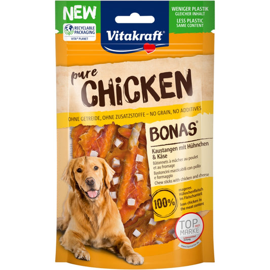 Friandises pour Chien Adulte Poulet Fromage Bonas VITAKRAFT le sachet de 80g