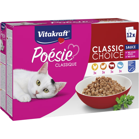 Pâté pour Chat Assortiment Sauce Classique Poésie VITAKRAFT