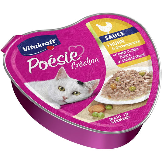 Poésie Création Sauce au Poulet et Légumes VITAKRAFT la barquette de 85g