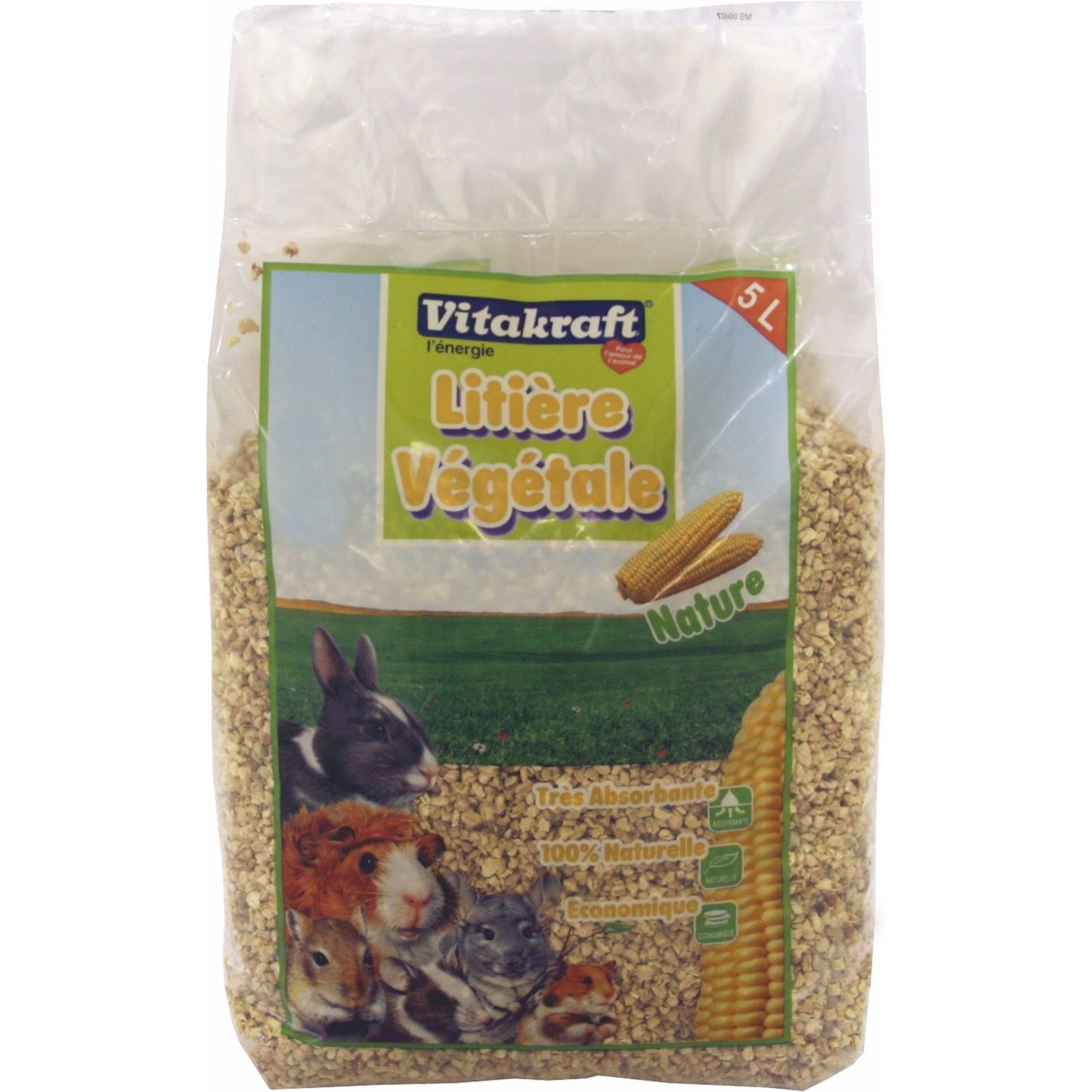 Litière Végétale pour Rongeurs 100% Naturelle et Biodégradable, Super Absorbante VITAKRAFT