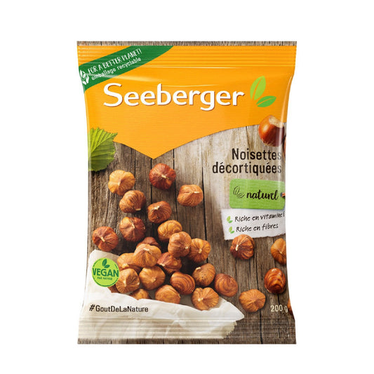 Noisettes Décortiquées SEEBERGER le sachet de 200 g