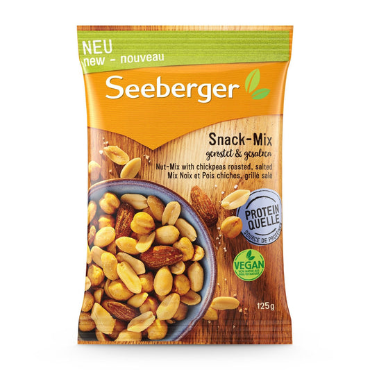 Snack MIX NOIX ET POIS CHICHES GRILLE SALE VEGAN le paquet de 125g