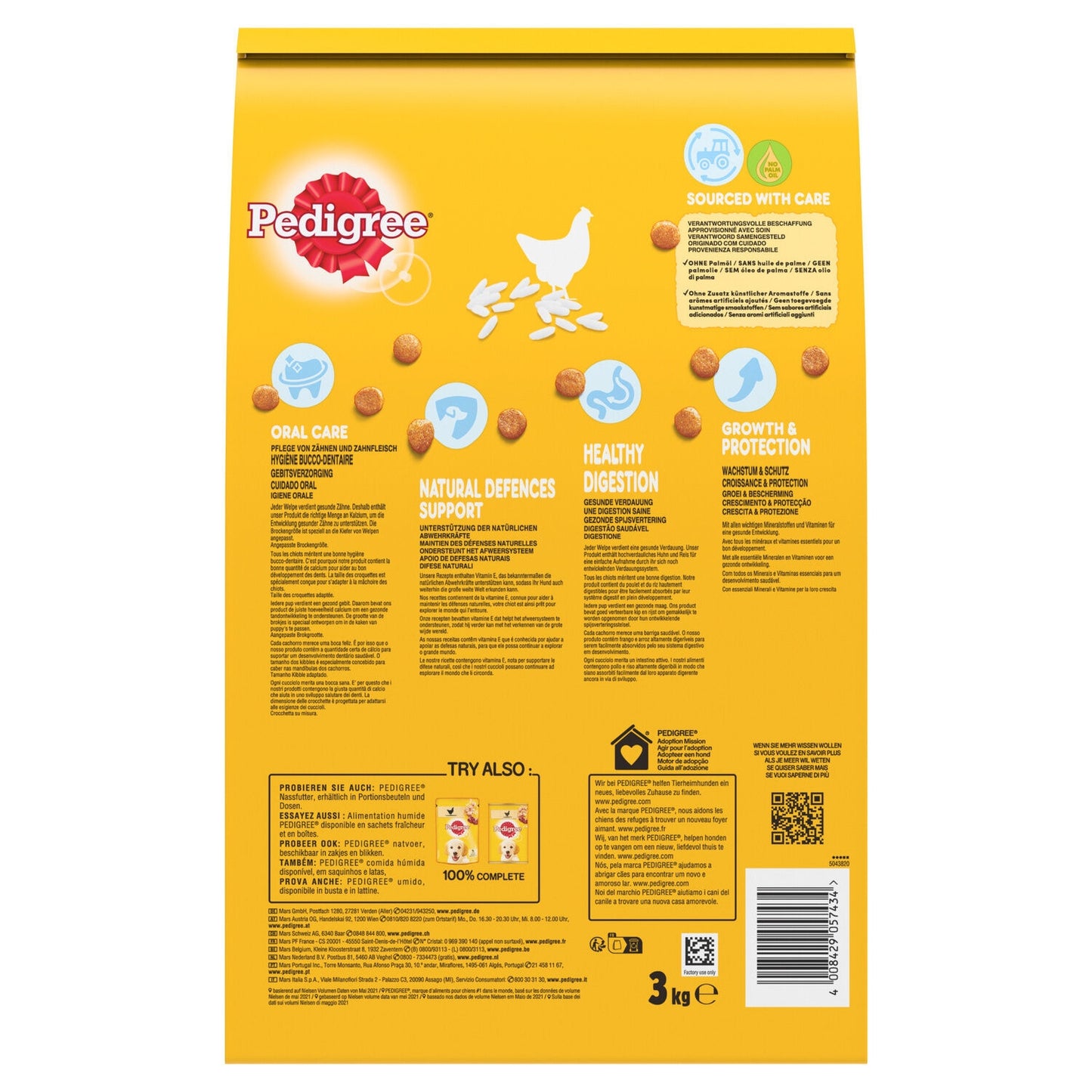 Croquettes pour Chien Junior au Poulet avec du Riz PEDIGREE