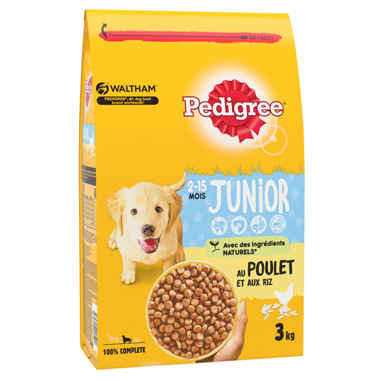 Croquettes pour Chien Junior au Poulet avec du Riz PEDIGREE