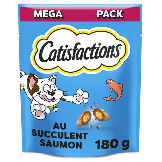 Friandises pour Chat Adulte Saumon CATISFACTIONS le sachet de 180g