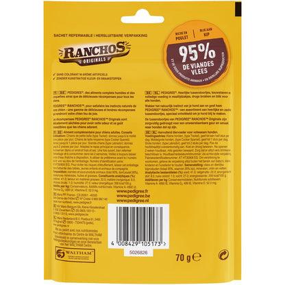 Friandises pour Chien Adulte Poulet Ranchos Originals PEDIGREE