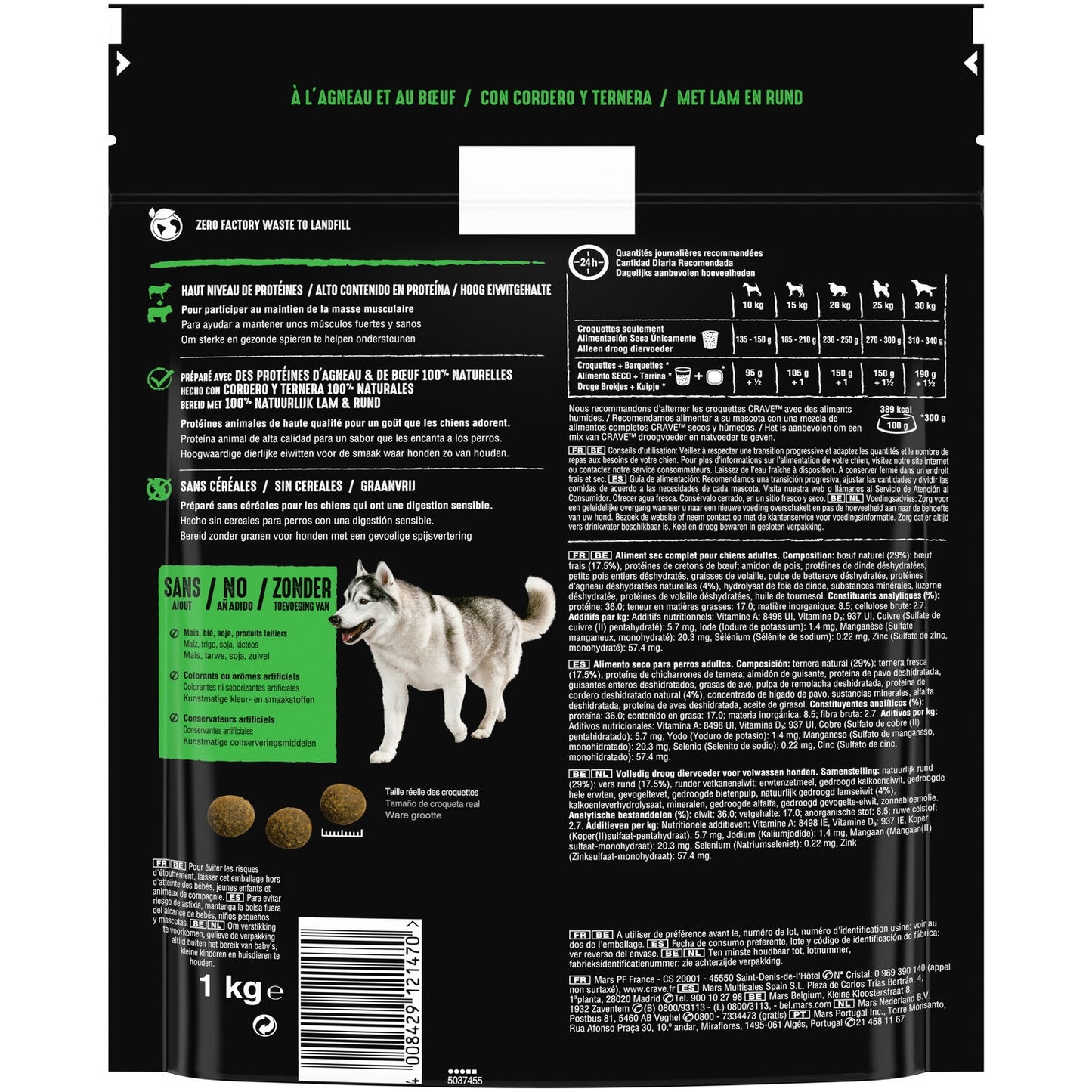 CRAVE Grain-Free Lamb and Beef Adult Dog Food
