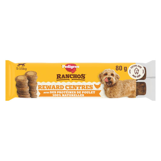 Friandises pour Chien Adulte Poulet Ranchos PEDIGREE Le paquet de 80g