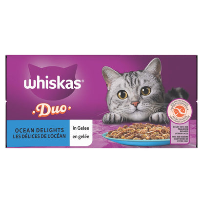 Pâtée pour Chat Adulte en Gelée Sélection Océan WHISKAS