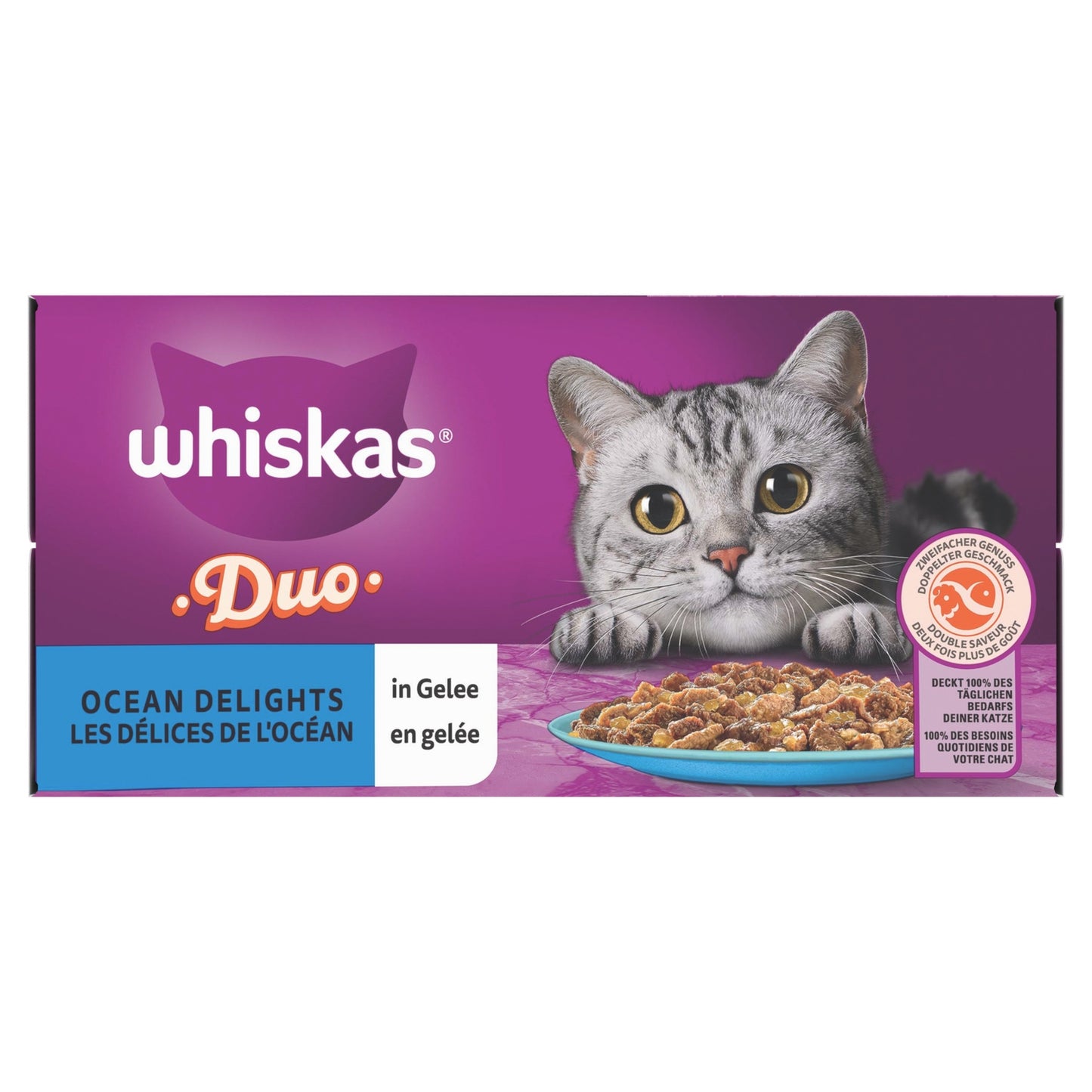 Pâtée pour Chat Adulte en Gelée Sélection Océan WHISKAS