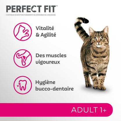 Croquettes pour Chat Adulte Stérilisé Poulet Total 5 PERFECT FIT