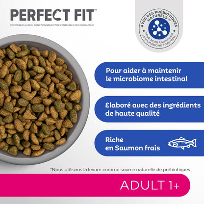 Croquettes pour Chat Adulte Stérilisé Saumon PERFECT FIT