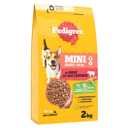 Croquettes pour Chien Adulte Petit <10kg Boeuf Légumes PEDIGREE