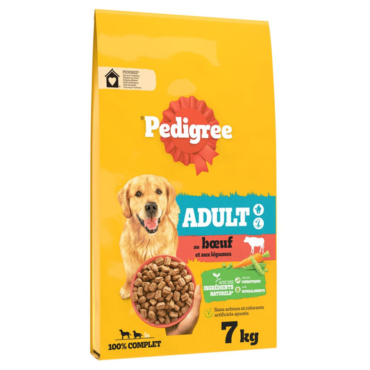 Croquettes pour Chien Adulte Grand +25kg Digestion Facile Boeuf Légumes PEDIGREE le sac de 7kg