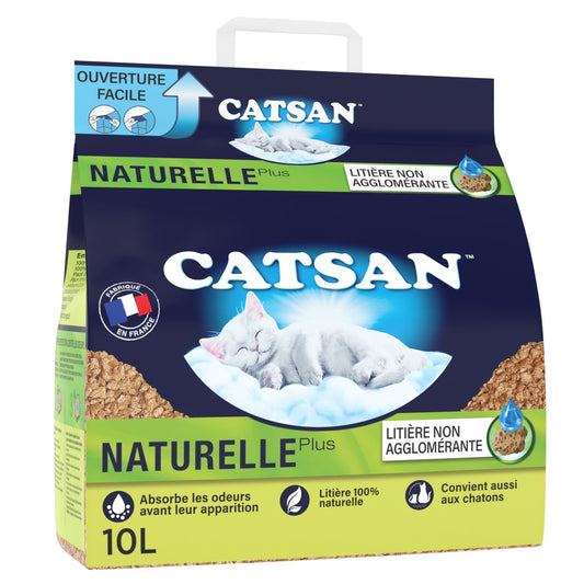 Litière Végétale Non Agglomérante CATSAN le sac de 10L