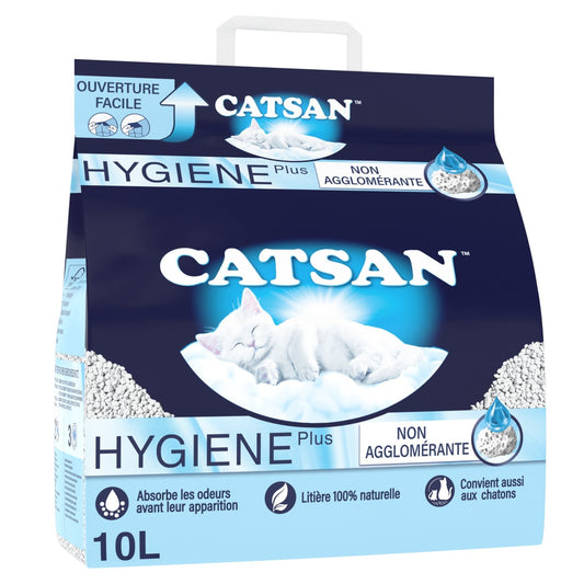 Litière Minérale Non Agglomérante Ultra Absorbante CATSAN Le sac de 10L
