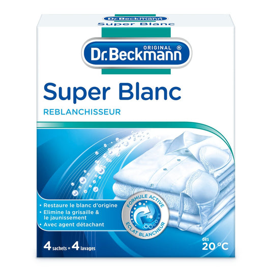 Reblanchisseur Super Blanc DR BECKMANN les 4 sachets de 40 g