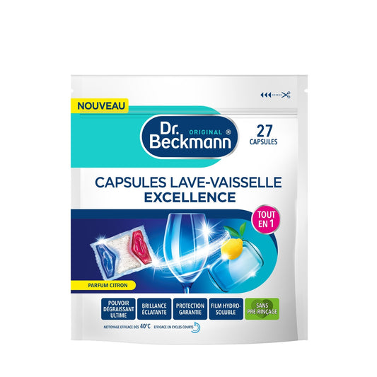 DR BECKMANN Lemon All-in-1 Dishwasher Capsules