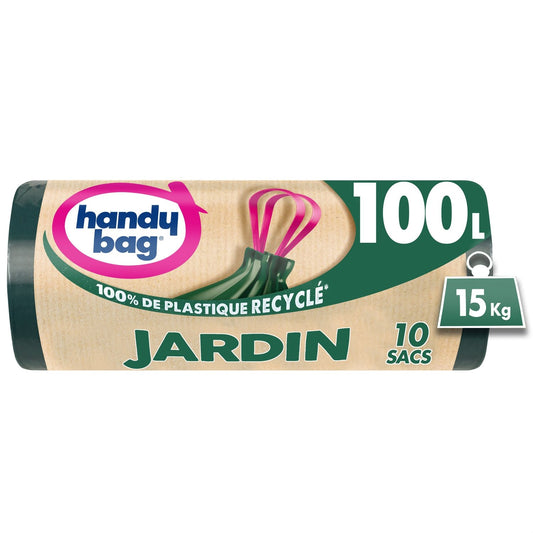 Sac Poubelle pour Jardin 100L HANDY BAGS les 10 sacs