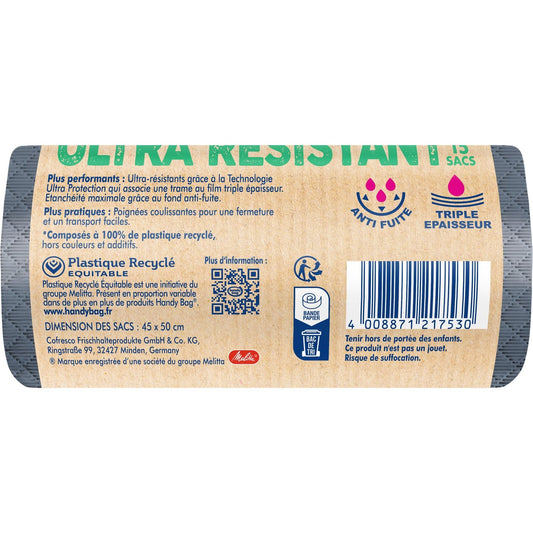 HANDY BAGS 20L Ultra-Resistant Garbage Bag