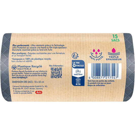 HANDY BAGS 30L Ultra-Resistant Garbage Bag