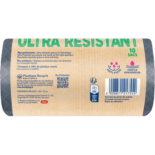 HANDY BAGS 50L Ultra-Resistant Garbage Bag
