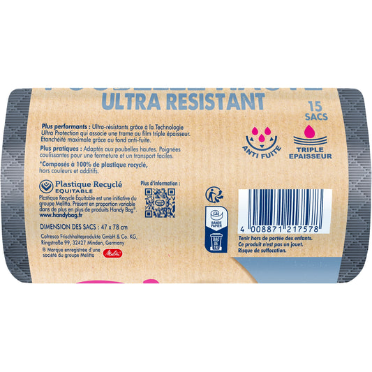HANDY BAGS 20/30L Ultra-Resistant Garbage Bag