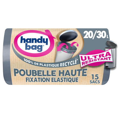 Hoher Müllsack, Gummizugverschluss 20/30L HANDY BAG