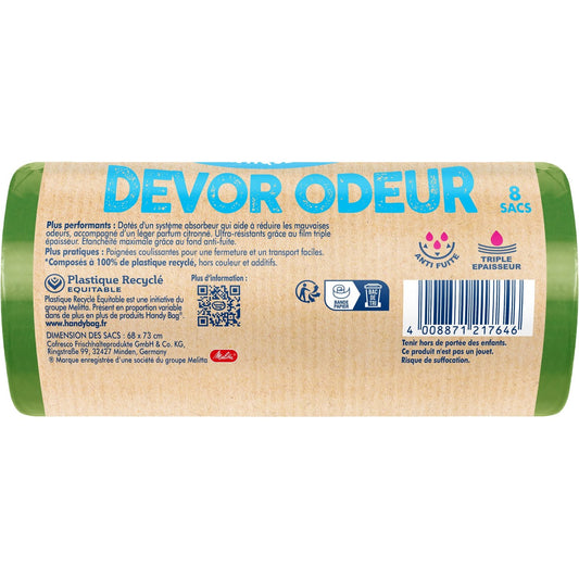 Devor Odorless 50l Garbage Bag with Handles HANDY BAG