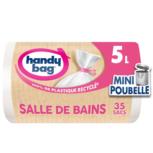 Sac Poubelle Salle de Bain, 5L HANDY BAG les 35 sacs