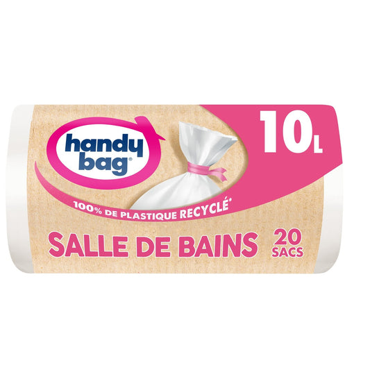 Sac Poubelle 100% Recyclé  10l HANDY BAG le rouleau