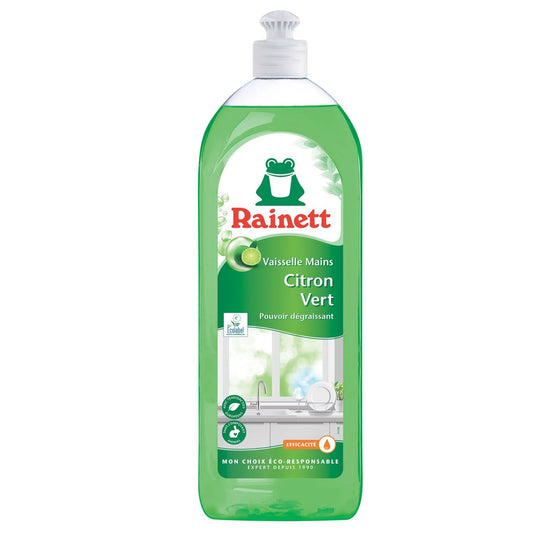Liquide Vaisselle Citron Vert Dégraissant Écologique RAINETT