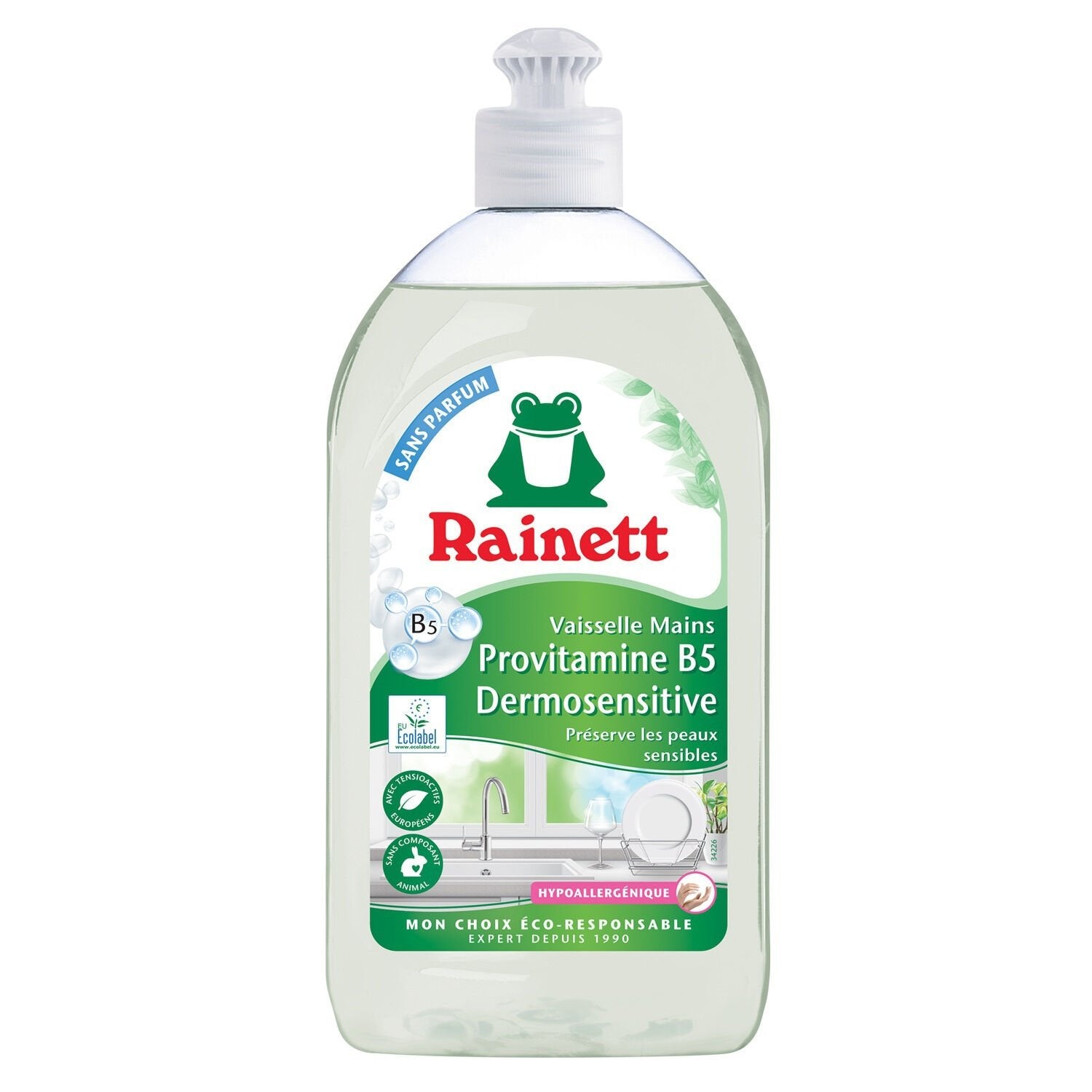 Liquide Vaisselle Provitamine B5 Dermosensitive Hypoallergénique Écolo ...