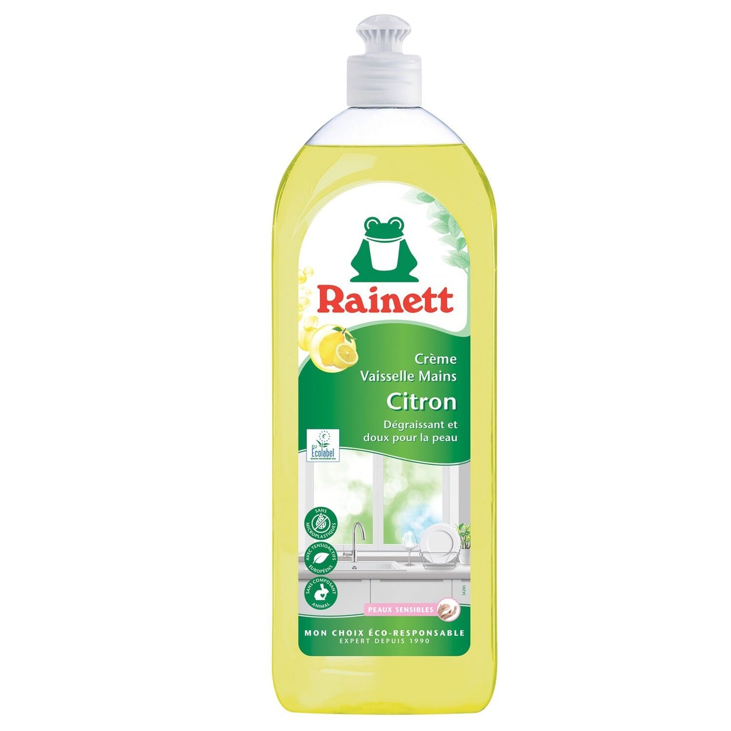 Liquide Vaisselle Citron Dégraissant Écologique RAINETT
