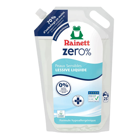 Lessive Liquide Hypoallergénique Zéro % RAINETT